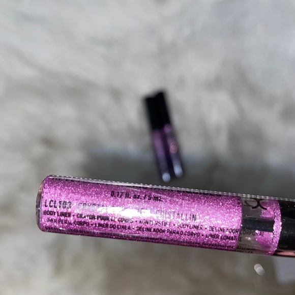 3 x NYX Crystal Liquid Body/Eyeliner Pink NEW - Picture 5 of 6